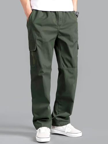 Image of Lymio Cargo for Men || Cotton Cargo Pant || Drawstring Waist Pant (Also Available in Plus Sizes) (117-120)