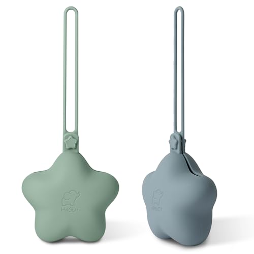 HAGOT Boîte à sucette en silicone, 2 Pcs Boite Tetine Bebe, Boite À Sucette Bebe Imperméable Portable