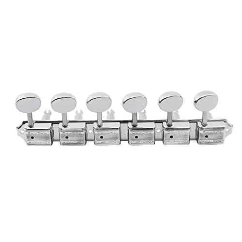 Wilkinson Deluxe 6 Inline Vintage Guitar Tuners Chrome
