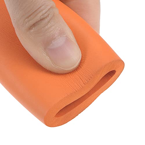 Image of uxcell Foam Tubing for Handle Grip Support, 22mm ID 32mm OD 1m Length Orange