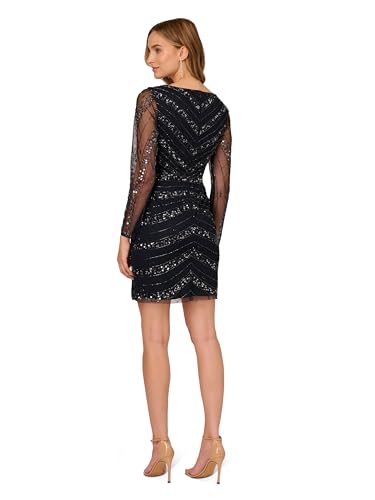 Image of Adrianna Papell Women's Beaded Short Dress