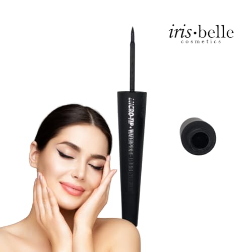 Delineador líquido resistente al agua punta micro 2 pcs negro miniatura 3