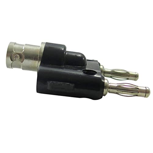 Image of Adapter BNC Female Jack to Two Dual 4mm Banana Binding Male Connector