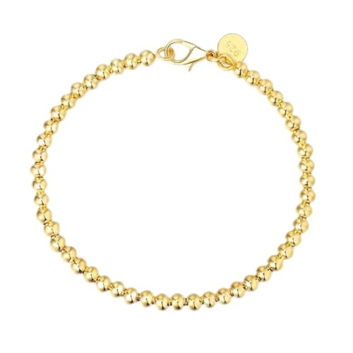 Bracelet en perles d'argent 925 de 4mm à porter au quotidien