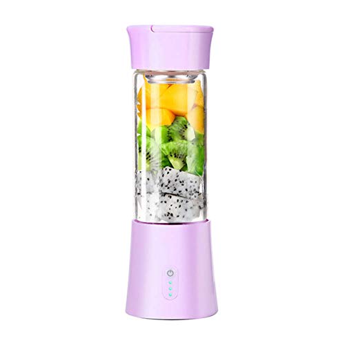 Mini Smoothie Maker, Standmixer, Shake Mixer, Blender Elektrisch, Smoothie Mixer, USB Wiederaufladbar, 380ML Ideal für Saft, Milkshake, Reise, Haus,