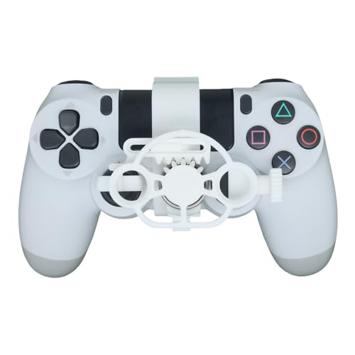 L'impugnatura del volante da corsa è tagliata con precisione per adattarsi perfettamente al controller per PS4, il volante del gamepad ruota in modo flessibile