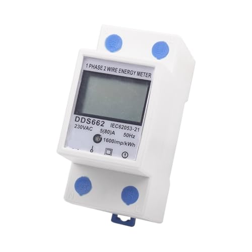 Compteur d'énergie Kwh monophasé rail Din pour tableau électrique domestique