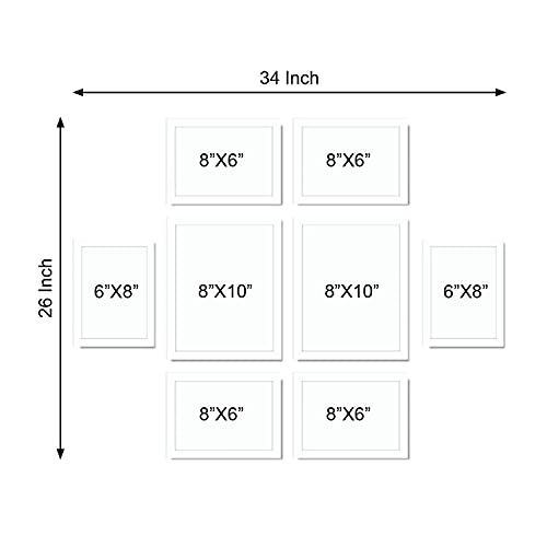 Image of Amazon Brand - Solimo Photo Frame Set (White SPF-1482)