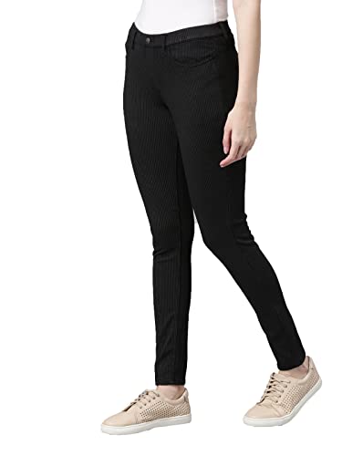 GO COLORS Women Mid Rise Premium Stretch Jeggings - Image 3