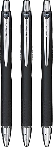 Uni-ball Jetstream SXN210 Stylo roller rétractable Noir Lot de 3 (Import Royaume Uni)