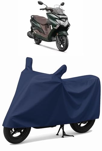 Image of Shield Heavy Duty Scooty Cover for Suzuki Burgman Street 125 | All-Season, Tear-Proof Fabric | with Side Mirror Pocket & Buckle Belt | Suzuki Burgman Street 125 Scooty Cover