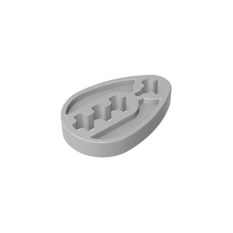 6575 Hole Arm Plate Technic Cam 50 Pieces GDS-1084 Compatible with Lego Building Blocks Color:Light Bluish Gray