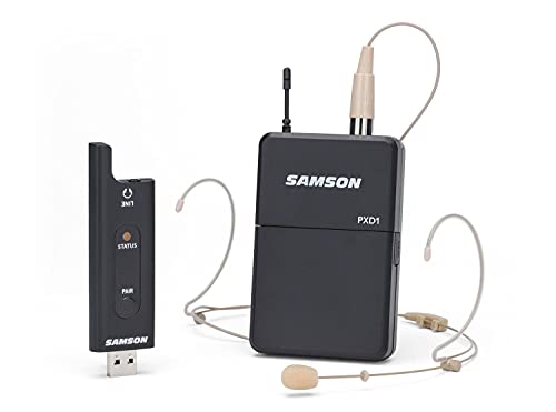 Sistema digitale 2.4 GHz - Ricevitore incorporato in chiave USB - Trasmettitore beltpack alimentabile con due batterie AA (non incluse) - Uscita cuffie sul ricevitore USB - Tasto pair per abbinare ricevitore e trasmettitore - Archetto DE5 - Copertura segnale: 30mt - Ideale per lezioni, conferenze, seminari ecc. Compatibile con i DAW più diffusi - Compatibile con modelli XP con porta USB wireless