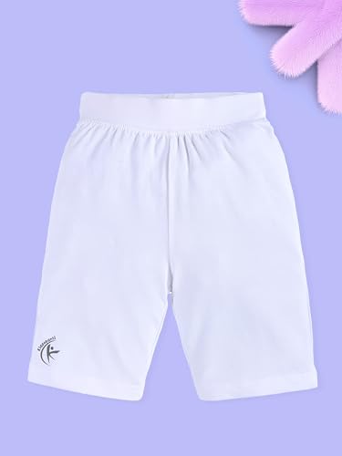 Image of KiddoPanti Girls Knee Length Cycling Shorts Pack of 2