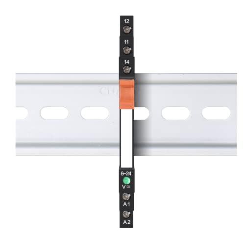 Miniatura 2 de Circuito de protección del módulo de relé delgado, 6A, relé 12 VCCCA 24 VCCCA 230 VCA, enchufe de relé de 0.244 in de grosor (10 piezas, 24