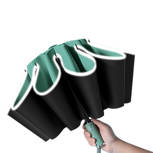 Parapluie coupe-vent réfléchissant pour rester au sec en sécurité