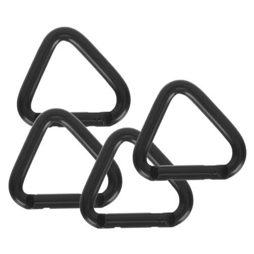 Abaodam 4個 登山挂扣 アルミ合製 耐荷重 トライアングルカラビナ 軽量 小型 キーホルダー対応 アウトドア キャンプ ハイキング用