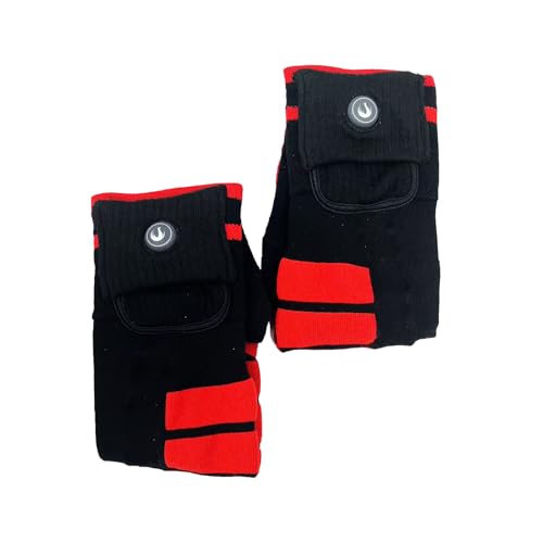 CUEHEAT Heated Socks, 2200mAh Rechargeable Electric Heating Washable Winter Socks Up to 8 Hours