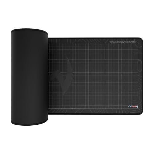 Image of daWg KeyMat R1 Esports Gaming Mouse Pad, 800 x 300 mm, 4mm Thickness Extended Desk Mat, Anti-Fray Stitching, Anti-Skid Rubber Base, Pro-Grade Tracking Surface, High-Velocity Glide (Graph)