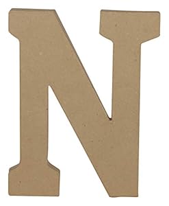 Décopatch AC865C Pappmaché Buchstabe N, 1 Stück