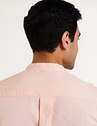 Image of Amazon Brand - Symbol Men's Cotton Shirt | Chinese Collar | Casual | Plain | Full Sleeve | Summer - Regular Fit (Available in Plus Sizes)