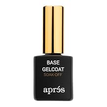 APRES Base Gelcoat 15ml | TPO-Free Self-Leveling Gel Nail Polish Soak Off Base Coat