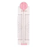 KiBcsLic Papierschneider Basteltrimmer Schneidwerkzeug Lineal Schneidemaschine Aus PP für Bastelfans Scrapbooking Etikettenfertigung Klassenzimmer, Rosa