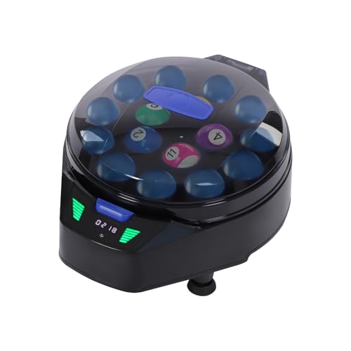 Zivisamt Billiard Ball Cleaner and Polisher, Automatic Pool Ball Cleaning Machine, 110V 180W Electric for 16 Billiard Snooker Washing Machine Black