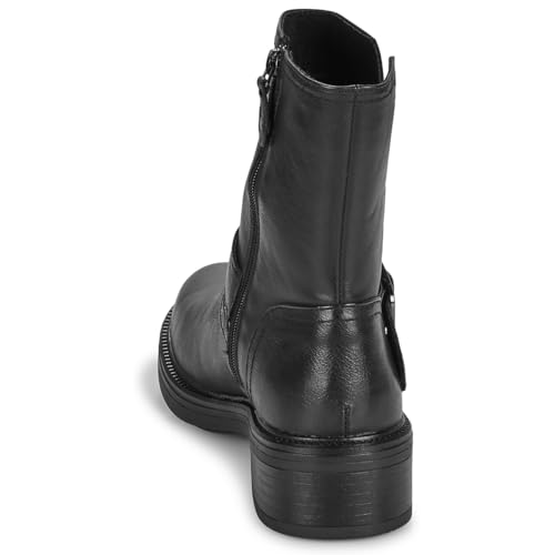 Boots noires CHATTAWAK à talon décroché bas et zip - 6