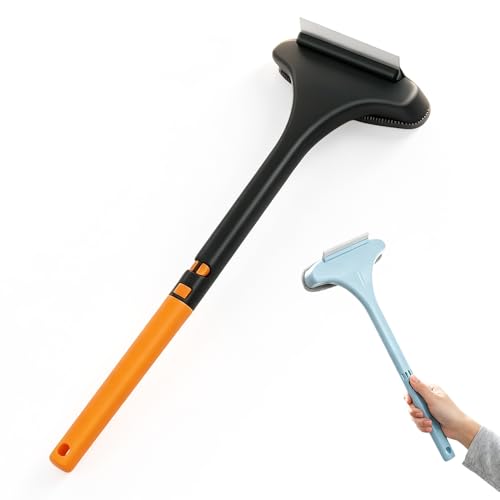 Window Screen Cleaning Brush 2026 Upgraded 2 in 1 Mesh Cleaner Brush Window Screen Cleaner Tool with Squeegee Multifunctional Screen Brush Double Sided Wet & Dry Dual Use (Yellow Green)