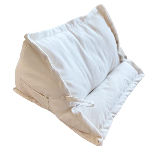 Image of Peekaboo Pillow – Newborn Lounger – Inclined Tummy Time Pillow – Elevated Tummy Time Wedge for Belly Support, Nursing, Gas Relief – Soft Newborn Lounger Pillow with Pacifier Clip Loops, Toy Pockets