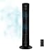 Cecotec Ventilador de Torre Digital con Mando a Distancia y Temporizador EnergySilence 9090 Skyline. 45 W, 40'' (102cm) de Altura, Oscilante, Motor de Cobre, 3 Velocidades, Negro