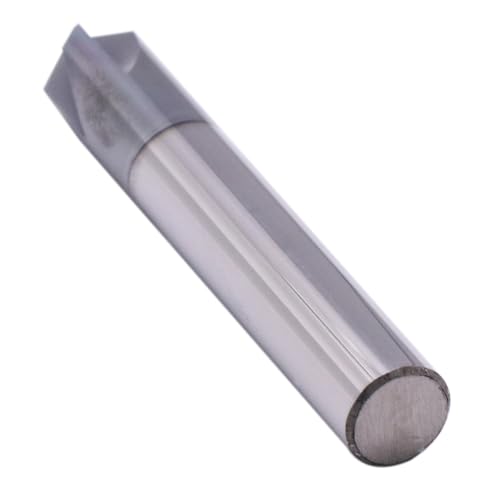 Image of 4 Flute 90 Solid Carbide Chamfer End Mill(1Pc, 3 /8 inch), AlTiN Coated | 90 Chamfer Angle, 3 /8 inch Shank 2-1 /2 inch OAL, Single End, V Groove Router Bit, for Milling Alloy Steel, Carbon Steel, Cast Iron
