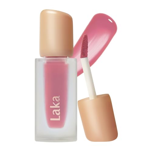 Laka Fruity Glam Tint | Glowing Korean Lip Tint with Hydrating Lightweight Texture | Buildable Color, Non-Sticky High Shine Gloss | K-Beauty Korean Makeup | #133 Summer, 0.15oz