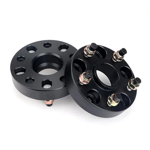 Élargisseurs de voie pour Fiat 500L : cales de moyeu noires 15mm pour jantes alu