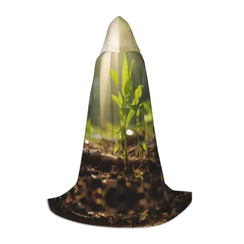 WBQLSL Cape imprimée asperges M | À capuche | Costume de cosplay | Accessoire de fête d'Halloween | S/M/L