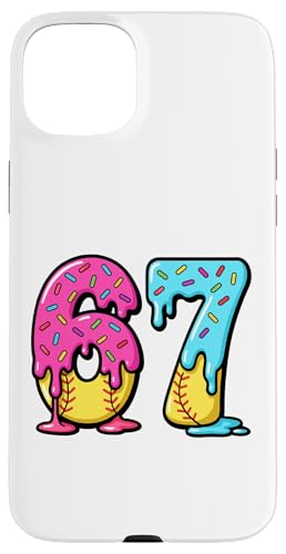 67 Ice Cream Drip Softball Gen Alpha Slang Six Seven Meme X}zP[X iPhone 15 Plus p
