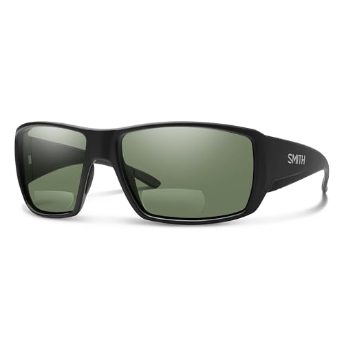 Image of SMITH Guide's Choice Bifocal Fishing Sunglasses - Polarized Readers +2.0 to +2.5 Magnification for Boating & Water Sports