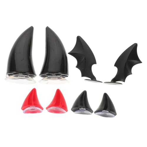 Accesorios para Halloween orejas de gato y diablo para cascos de bicicleta eléctrica 4 pares