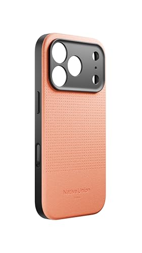 Native Union Coque Active - Compatible MagSafe avec Aimants Intégrés - Design Robuste - Matériaux Recyclés - Protection Anti-Chute jusqu'à 10ft pour iPhone 17 Pro (Abricot)