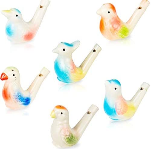 Shopping Shots Bird Water Whistles Terracota Bird Water Whistle Colorful Bird Whistles Toys for Kids Birthday Gift (Pack of 6) (B09VK719FR) Amazon Price History, Amazon Price Tracker