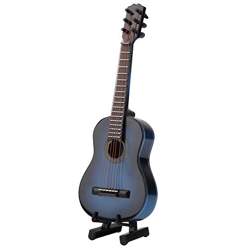 Goshyda Modèle de Guitare Miniature en Bois, Mini Ornement d’instruments de Guitare, avec Support et étui, pour décor de… - Les Beatles, Paul McCartney, John Lennon, RIngo Starr, George Harrison Goshyda Modèle de Guitare Miniature en Bois, Mini Ornement d'instruments de Guitare, avec Support et étui, pour décor de…