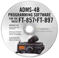 Yaesu ADMS-4B Programming Software on CD with USB Computer Interface Cable for FT-857D & FT-897D by RT Systems