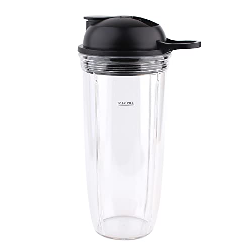 Anbige New Extractor Blade with 32oz cup and lid,Compatible with Ninja Blender BL660W/BL660/BL740/BL770/BL771/BL773CO/780
