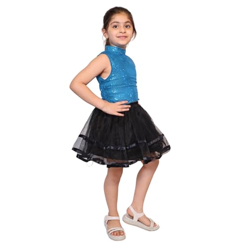 Image of Kaku Fancy Dresses Western Dance Top for Kids Halter Neck Top For Annual Function (ONLY TOP) - Skirt not included