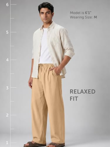 Image of XYXX Combed Cotton Solid Drawsting Pyjama for Men