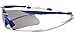 X Loop Mens Sports Shield Baseball Cycling Triathalon Sunglasses - xl021 (Blue)