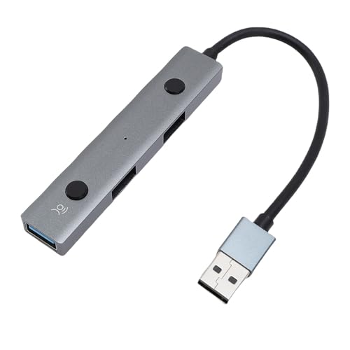 Hub USB con IA Cocoarm de aleación aluminio para portátil y PC 5