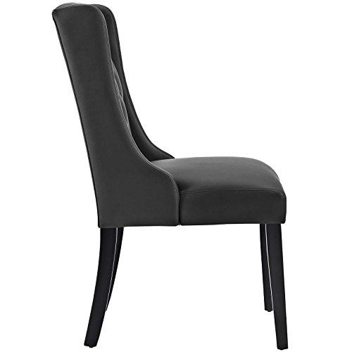 Modway Baronet Modern Tufted Vegan Leather Upholstered Dining Chair In Black #TOP4