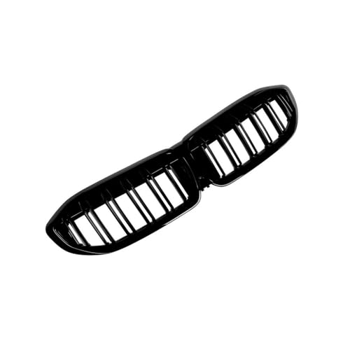 Calandre avant G20 noir brillant double barrettes pour calandre capot Série 3 G21
